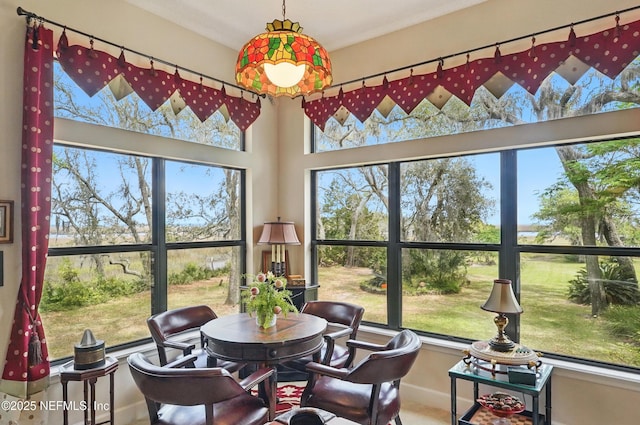 view of sunroom / solarium