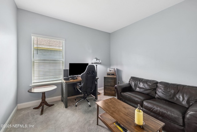 135 Neighbor Ct, Saint Augustine, FL 32092 - carpeted home office with baseboards