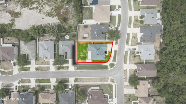 drone / aerial view featuring a residential view