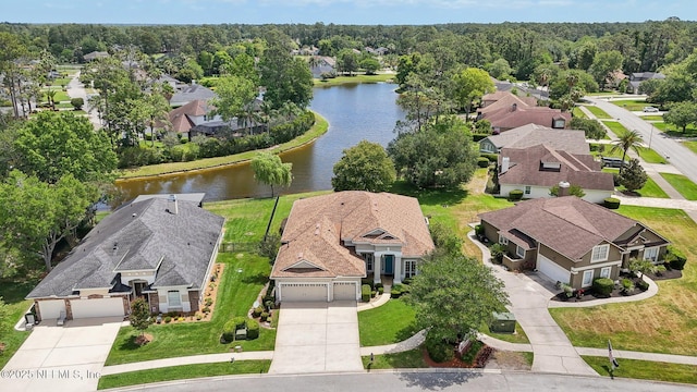 1695 Waters Edge Dr, Fleming Island, FL 32003 - birds eye view of property featuring a water view and a residential view
