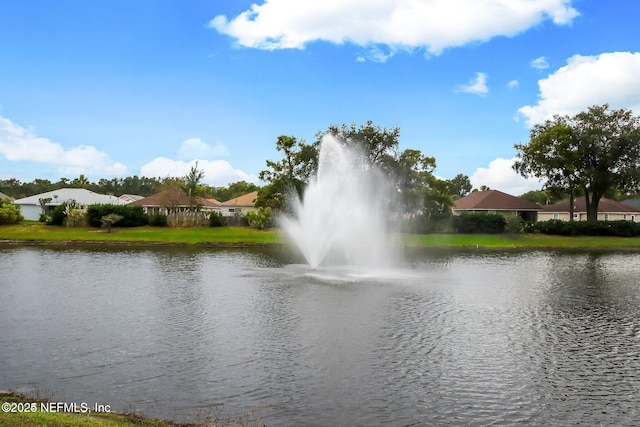 view of water feature