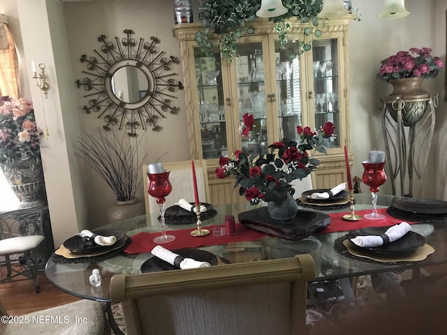 view of dining space