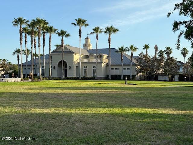 exterior space with a front yard