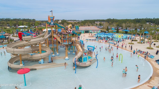 view of play area