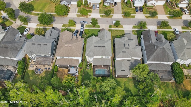 bird's eye view featuring a residential view