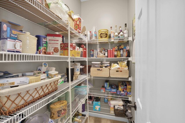 view of pantry