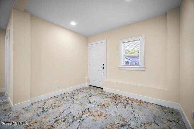 6422 Kathryn Dr, Jacksonville, FL 32208 - foyer with baseboards and recessed lighting