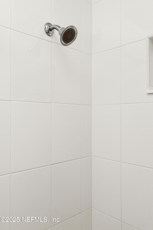 room details featuring tiled shower