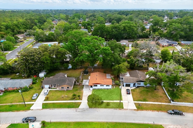 aerial view featuring a residential view
