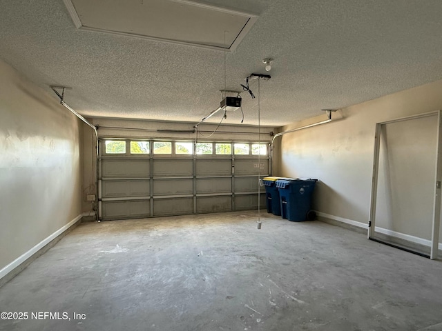 12359 Silent Brook Trl N, Jacksonville, FL 32225 - garage with baseboards and a garage door opener