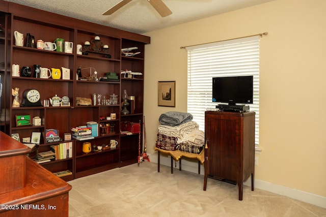 3771 Saltmeadow Ct S, Jacksonville, FL 32224 - carpeted office space featuring a ceiling fan