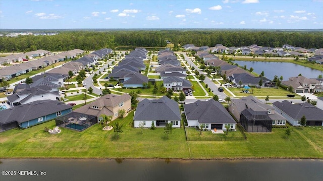 982 Oakland Hills Ave, Middleburg, FL 32068 - bird's eye view featuring a water view and a residential view