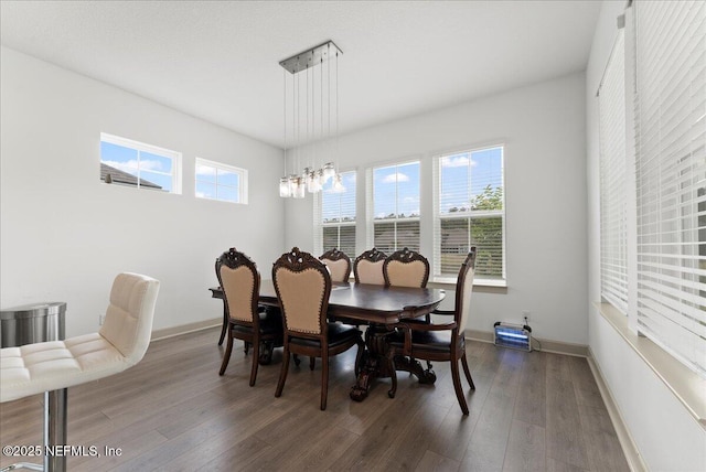 982 Oakland Hills Ave, Middleburg, FL 32068 - dining space with baseboards and wood finished floors
