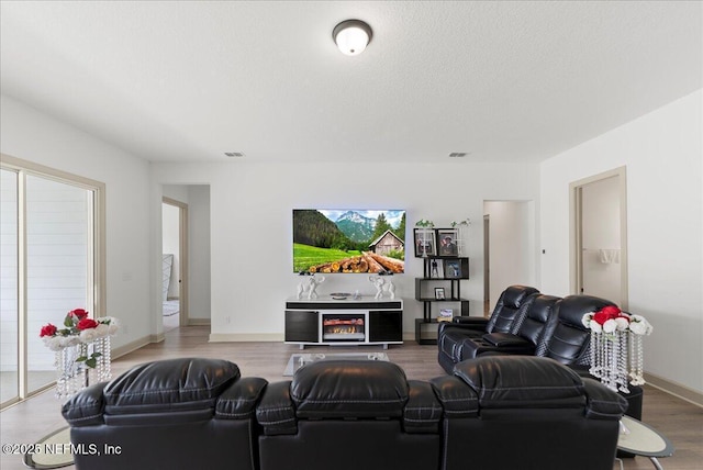 982 Oakland Hills Ave, Middleburg, FL 32068 - living room with visible vents, baseboards, and wood finished floors