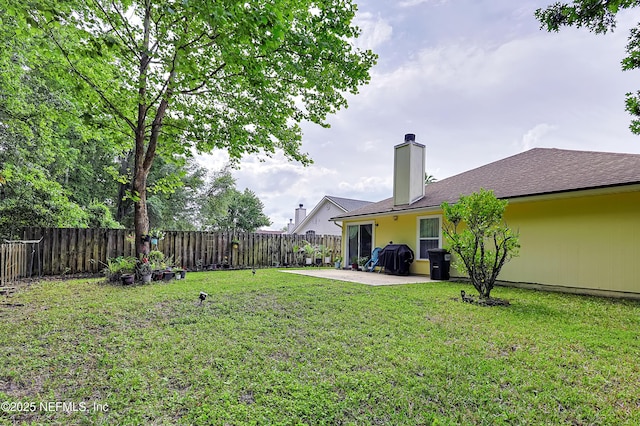 1558 Roseberry Ct, Fleming Island, FL 32003 - view of yard with a patio and a fenced backyard