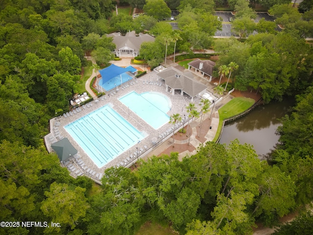 1558 Roseberry Ct, Fleming Island, FL 32003 - birds eye view of property with a water view