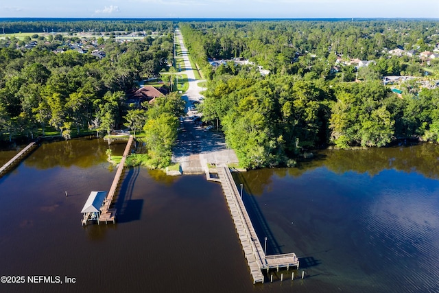 1576 Linkside Dr, Fleming Island, FL 32003 - aerial view of a nearby body of water and a heavily wooded area