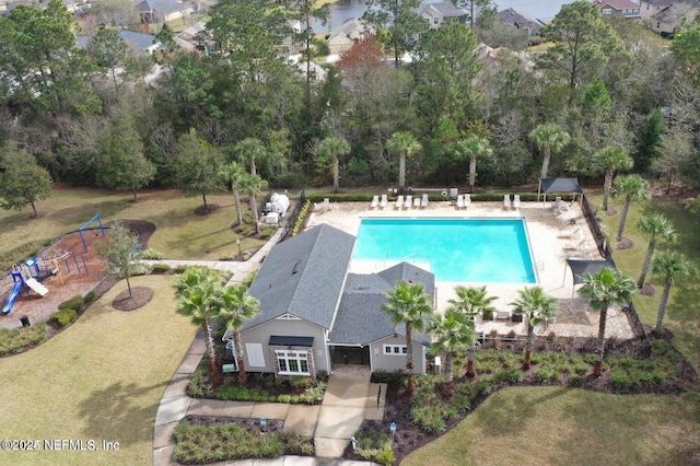 133 San Briso Way, Saint Augustine, FL 32092 - community pool featuring a yard