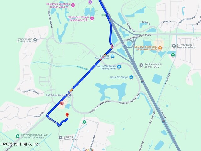 133 San Briso Way, Saint Augustine, FL 32092 - map of property with streets / nearby areas