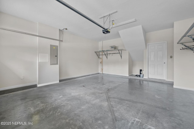 133 San Briso Way, Saint Augustine, FL 32092 - garage featuring electric panel and a garage door opener