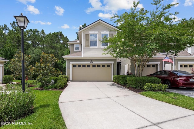133 San Briso Way, Saint Augustine, FL 32092 - view of front of property with an attached garage, driveway, and a front lawn