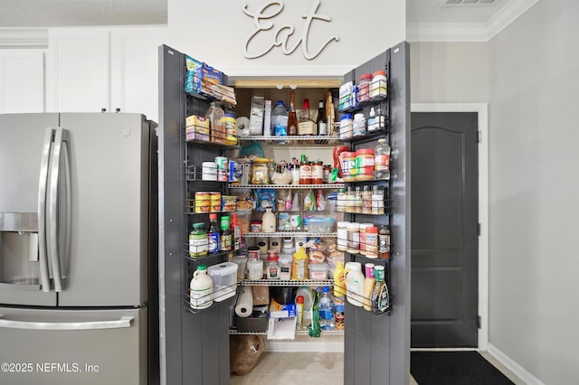 storage area featuring visible vents
