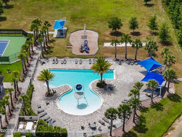 drone / aerial view
