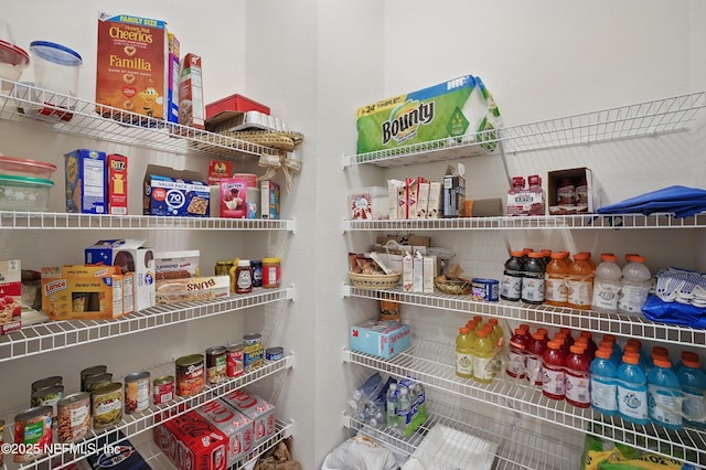 view of pantry