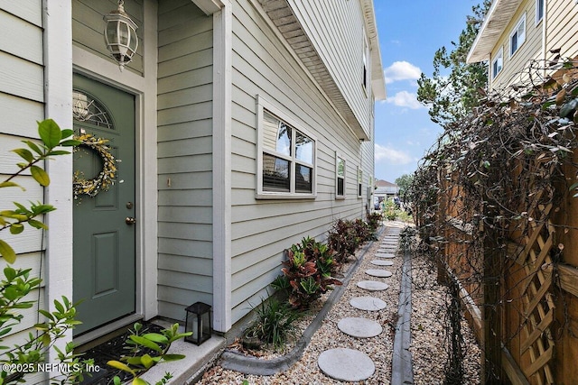 view of side of property