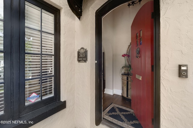 view of exterior entry