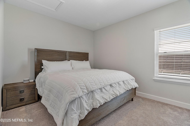 290 Marquesa Cir, Saint Johns, FL 32259 - bedroom featuring baseboards, multiple windows, carpet, and attic access