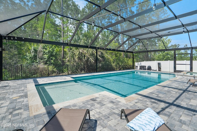 290 Marquesa Cir, Saint Johns, FL 32259 - view of pool with a fenced in pool, a lanai, a fenced backyard, and a patio area