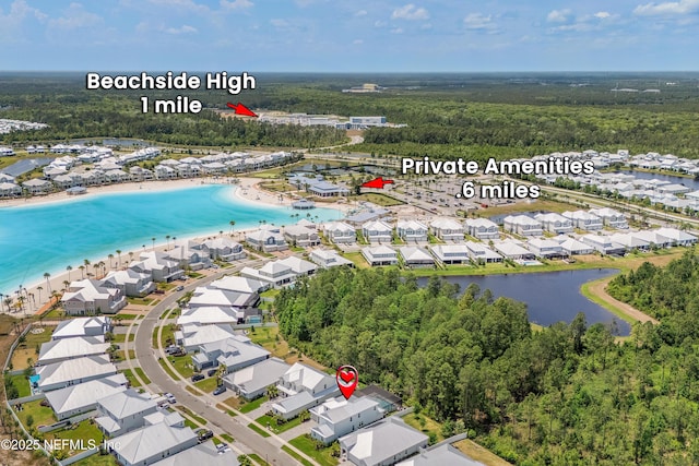 290 Marquesa Cir, Saint Johns, FL 32259 - birds eye view of property featuring a water view, a view of trees, and a residential view