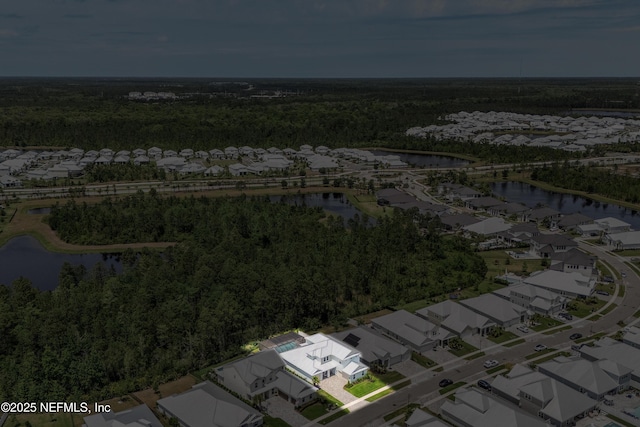 290 Marquesa Cir, Saint Johns, FL 32259 - aerial view featuring a water view, a residential view, and a forest view