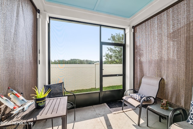 view of sunroom / solarium