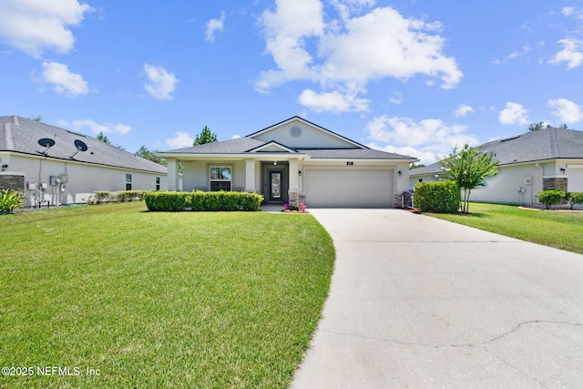 417 Palazzo Cir, Saint Augustine, FL 32092 - single story home featuring concrete driveway, stucco siding, and a front yard