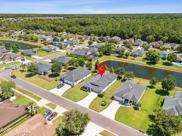 417 Palazzo Cir, Saint Augustine, FL 32092 - aerial view of residential area with a nearby body of water and a forest