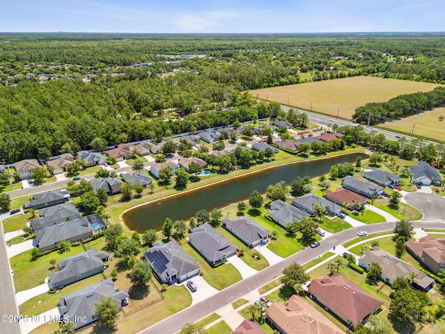 417 Palazzo Cir, Saint Augustine, FL 32092 - aerial view of residential area with a nearby body of water and a forest