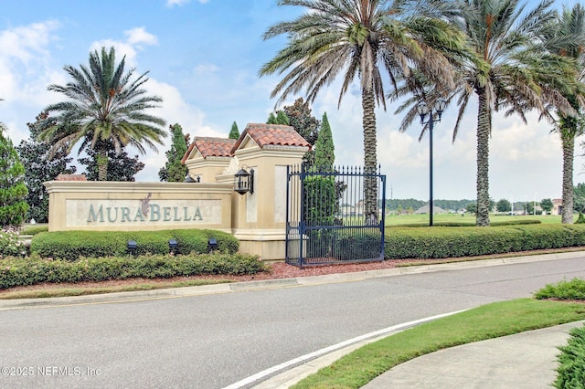 417 Palazzo Cir, Saint Augustine, FL 32092 - community / neighborhood sign with a gate