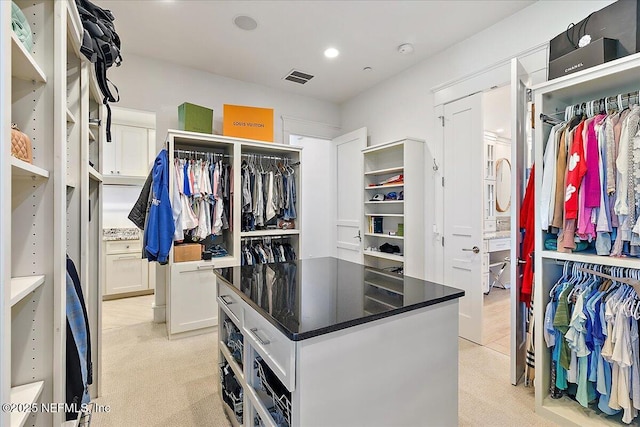 301 S Roscoe Blvd, Ponte Vedra Beach, FL 32082 - walk in closet with light colored carpet and visible vents