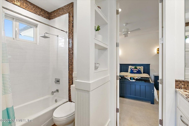 301 S Roscoe Blvd, Ponte Vedra Beach, FL 32082 - ensuite bathroom with vanity, ensuite bathroom, toilet, and shower / tub combo