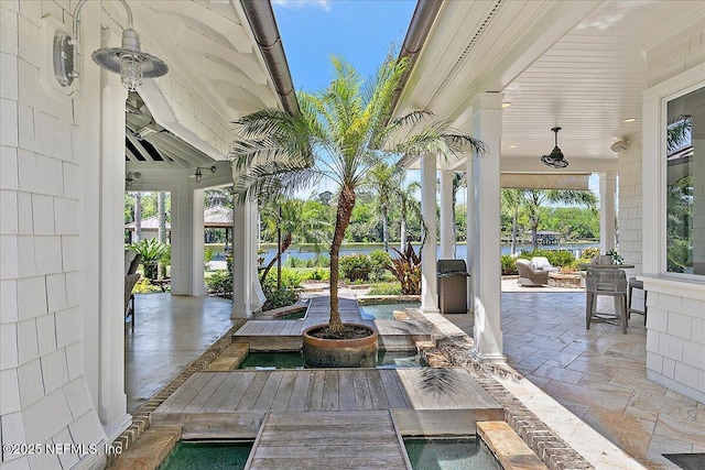 301 S Roscoe Blvd, Ponte Vedra Beach, FL 32082 - view of patio / terrace featuring a water view