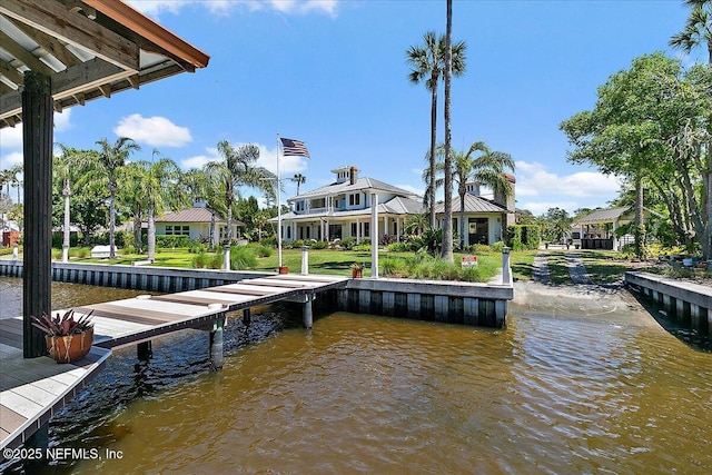 301 S Roscoe Blvd, Ponte Vedra Beach, FL 32082 - view of dock with a water view