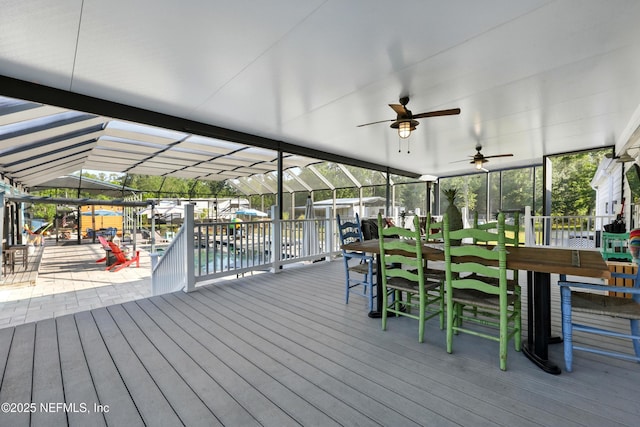 1417 Marlee Rd, Saint Johns, FL 32259 - deck with a ceiling fan