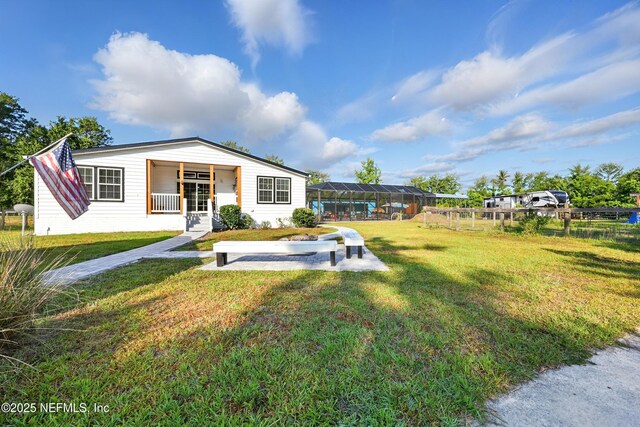 1417 Marlee Rd, Saint Johns, FL 32259 - back of house featuring glass enclosure