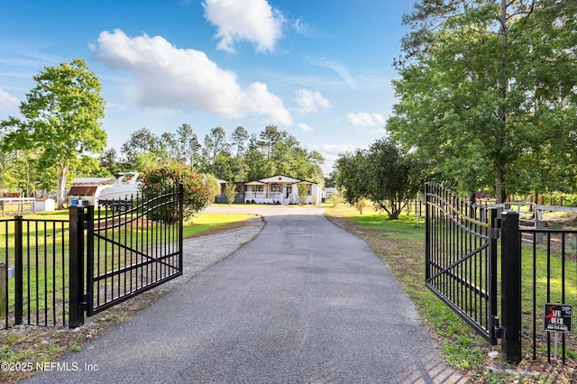 1417 Marlee Rd, Saint Johns, FL 32259 - view of asphalt driveway with a gate and a gated entry