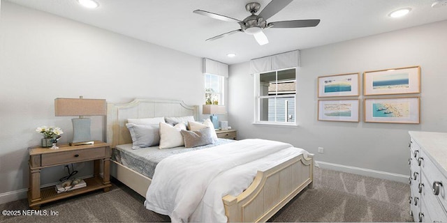 166 Whistling Straits Dr, Saint Johns, FL 32259 - bedroom featuring dark colored carpet, recessed lighting, and baseboards