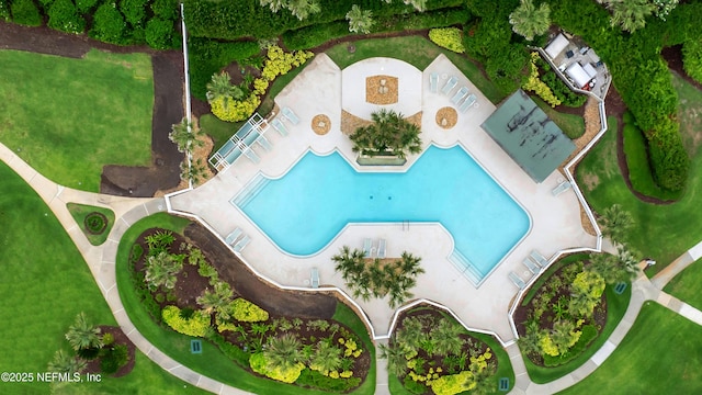 948 Spinnakers Reach Dr, Ponte Vedra Beach, FL 32082 - drone / aerial view of a pool area