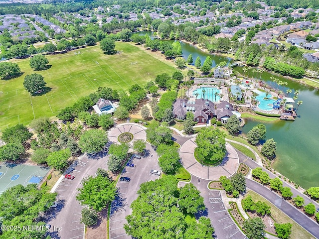 3753 Old Hickory Ln, Orange Park, FL 32065 - birds eye view of property featuring a water view