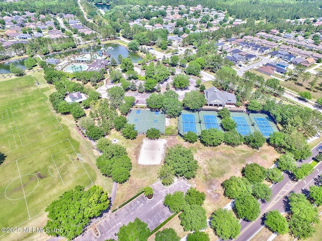 3753 Old Hickory Ln, Orange Park, FL 32065 - bird's eye view featuring a water view and a residential view